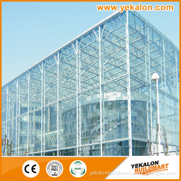 Yekalon Transparent and Decorative Steel Truss Point-fixed Curtain Wall